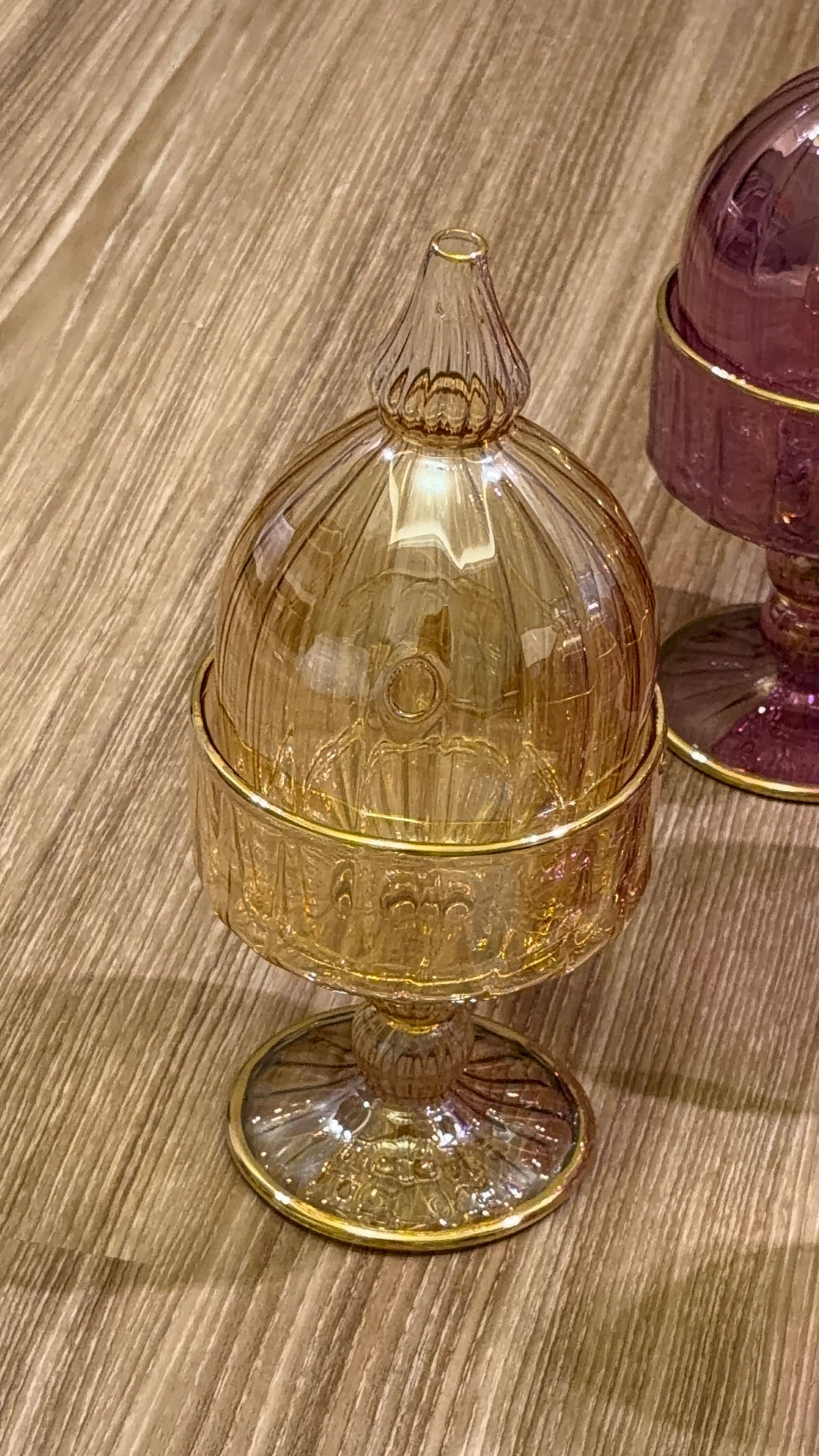 Hand made glass mubkhar