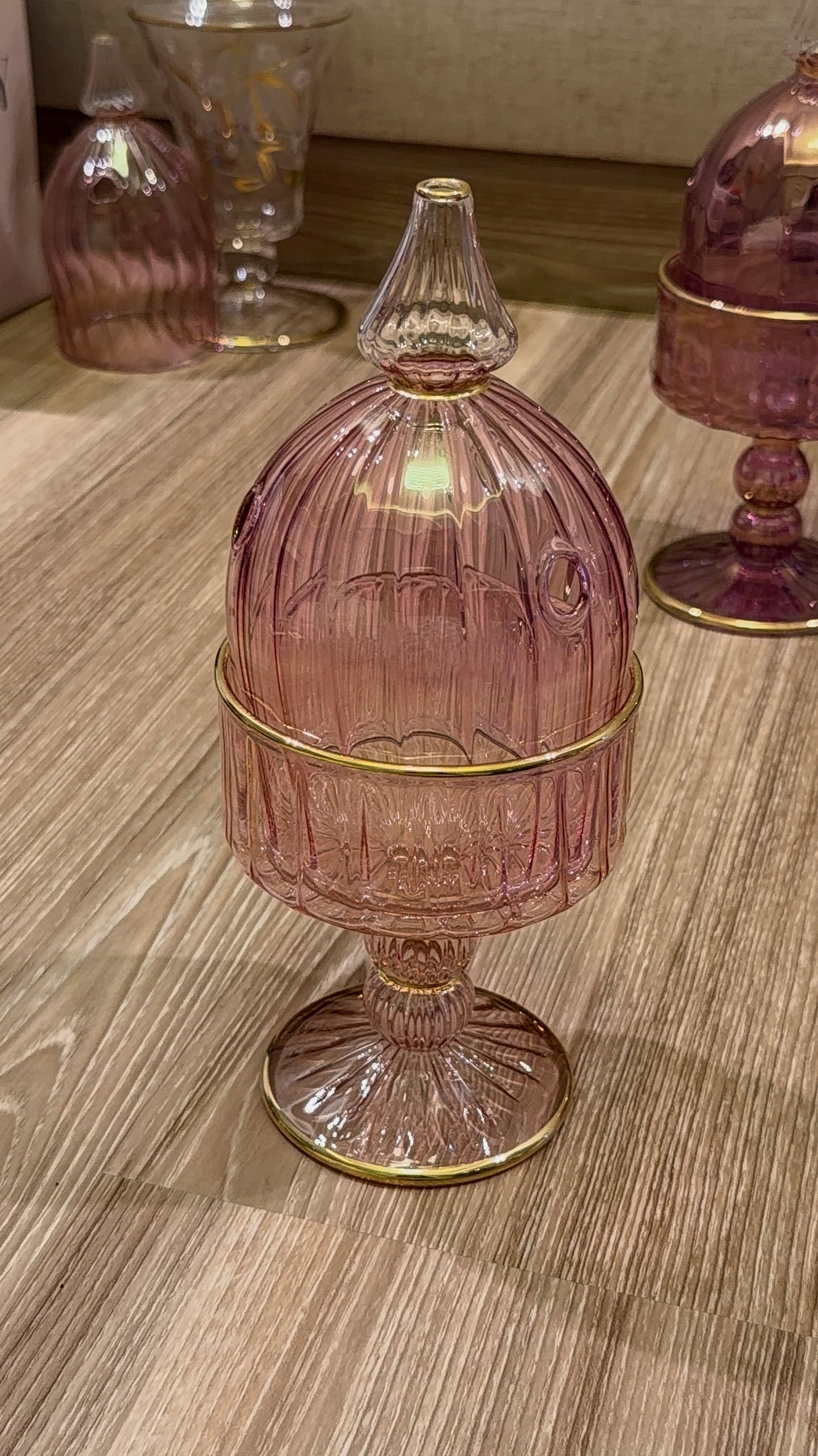 Hand made glass mubkhar